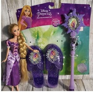 Disney Princess Rapunzel Doll Accessory Set Shoes Wand Toy NEW